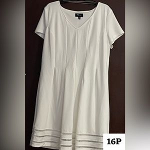 Beautiful white dress, casual and classy.